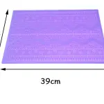 3 line Silicone Embossing Sugar Lace Mould Gum Paste Fondant Icing Cake Decoration Mat style 3