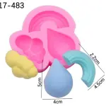 3D Cloud rainbow Silicone mould