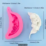 Sleeping Angel Baby on leaf Silicone mould