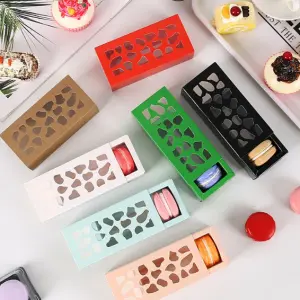 10 pcs Jali chocolate/macron Box