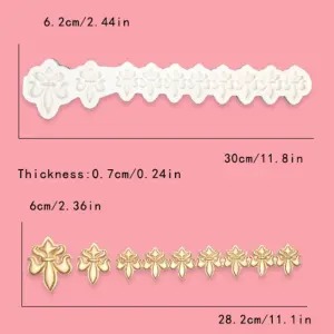 European Jewel Border Silicone mould