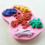 5 Cavity Christian Cross Mould style 2