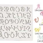 Alphabet Silicone Mould style 2
