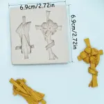 2 Cavity 3D Christian Cross Mould