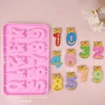 Silicone Number Silicone Mould for chocolate fondant popsicle