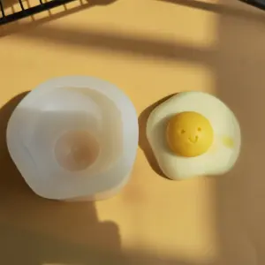 Omlet egg with smiley Silicone Mould