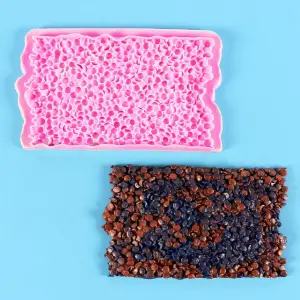 Onlay Sequined Lace Mat for Cake Borders Silicone Mould style 5