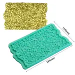 Onlay Sequined Lace Mat for Cake Borders Silicone Mould style 5