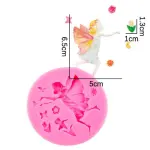 Flower fairy angel theme silicone mould