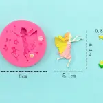 Flower fairy angel theme silicone mould