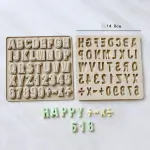 Alphabet and number Silicone Mould STYLE 3