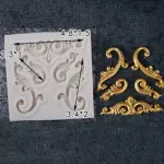 Baroque Embossed Cake Frame Silicone mould