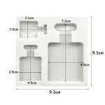 3 cavity Perfume silicone mould