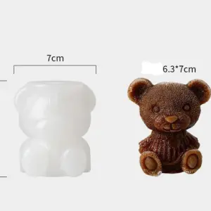 3D Teddy silicone Mould Big size