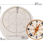 Compass silicone mould