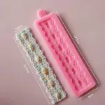 Embossed pattern edge silicone mould