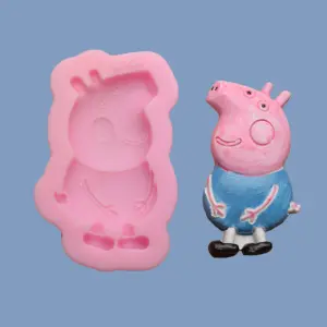 1 cavity Peppa Pig cartoon silicone mould style 1