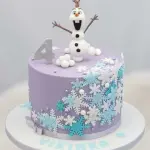 2 cavity Cute Snow Man Christmas Mould
