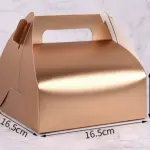 5 Pcs Metallic Gold Box with Tray 6 INCH