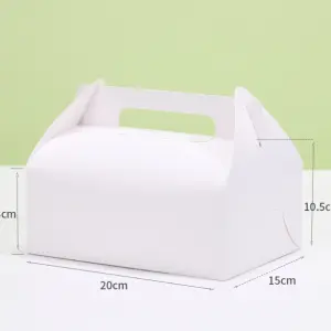 5 Pcs Metallic White Box with Tray - Big
