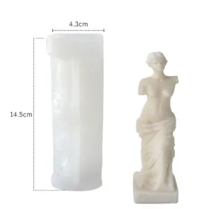 3D lady body Silicone Candle Mold