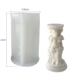 Roman column 3 sided human body Silicone Candle Mould