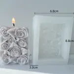 3D Rose Candle / soap / chocolate Flowers Silicone Mould