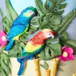 Tropical Birds Flamingo Parrot Silicone mould