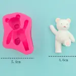 Cute Dancing Teddy Bear silicone mould