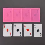 4 Aces Playing Cards poker cards silicone mould