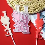 2 Cavity Large love silicone mould