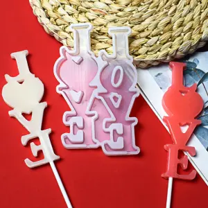 2 Cavity Large love silicone mould