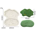 2 cavity Grass lawn shape silicone Mould