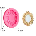 1 Cavity oval Mirror Frame Silicone Mould