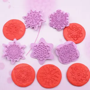 5 pcs Mandala Embossing Stamp Set