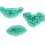 3 pcs Floral Fondant Embossing Impression stamp style 2