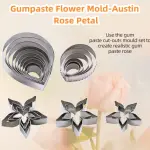 23pcs Set Rose Petal Cutter Set Gum Paste Fondant Cake Cutters set