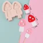 2 cavity Mushroom Silicone Mould