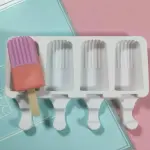 Vertical Striped rectangle Silicone Cakesicle Mould