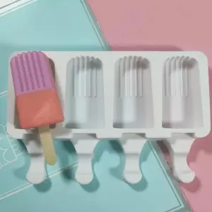 Vertical Striped rectangle Silicone Cakesicle Mould