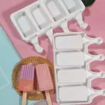 Vertical Striped rectangle Silicone Cakesicle Mould