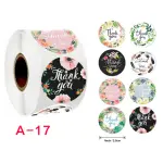 8 different theme thank you Stickers Roll 1 Inch diameter 500 sticker roll