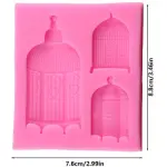 3 cavity Bird cage Silicone mould
