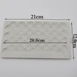 Fish scale Cake Borders Silicone Mould style 6