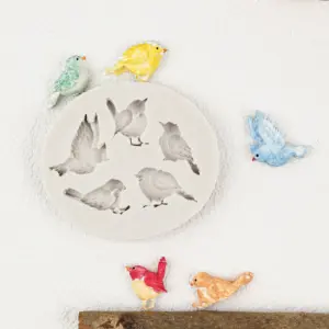 5 cavity Bird Silicone mould