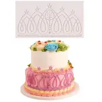 Crown Flower Leaf Lace Silicone Mould
