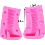 3D Ladies heel boots silicone mould