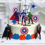 6 Pieces Avengers Super-Hero Cake Topper Decorations Figurines