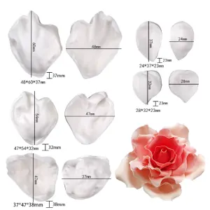 10 pcs Peony flower petal veiner set
