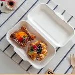 10 Pcs Long White bento Box